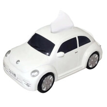 3D Cartoon Car Tissue Box Cover, Retro Resin Car Shape Holder with Compact SpaceSaving Design for Home or Car