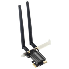 7265AN WiFi5 Card+8DB Antenna Dual Band 2.4G/5GHz AC300M Bluetooth 4.0 PCI-E Wireless Network Card