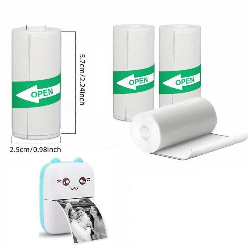 10pcs Mini Thermal Printer Sticker Paper 2