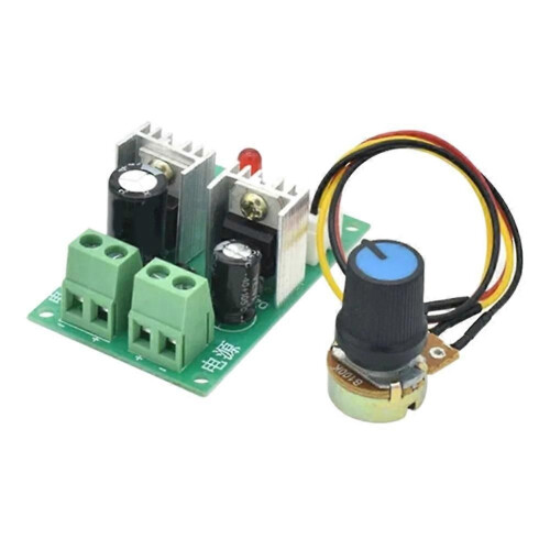 PWM DC Motor Speed Controller 12V-36V 3A Adjustable Voltage Regulator Switch Module compatible for Various Motors
