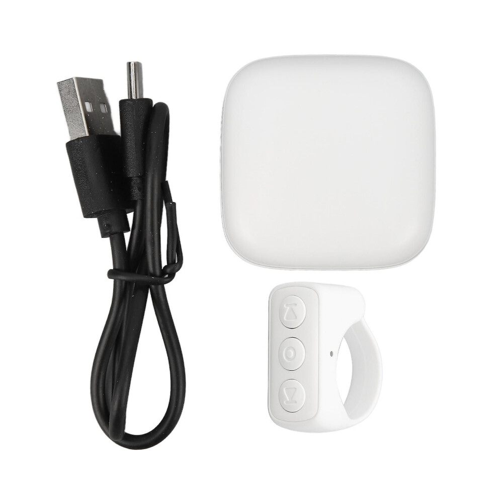 Bluetooth Remote Control Page Turner App Remote Scroll Ring Clicker For Cell Phone White 9319739792607
