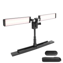 Kit de luces RGB con soporte para teléfono, luces plegables compatibles con transmisión en vivo de selfies