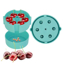 Cherry Pitter - Portable Cherry Pitter Corer Tool, Pits Up to 6 Cherries At Once, Dishwasher Safe, ABS Construction