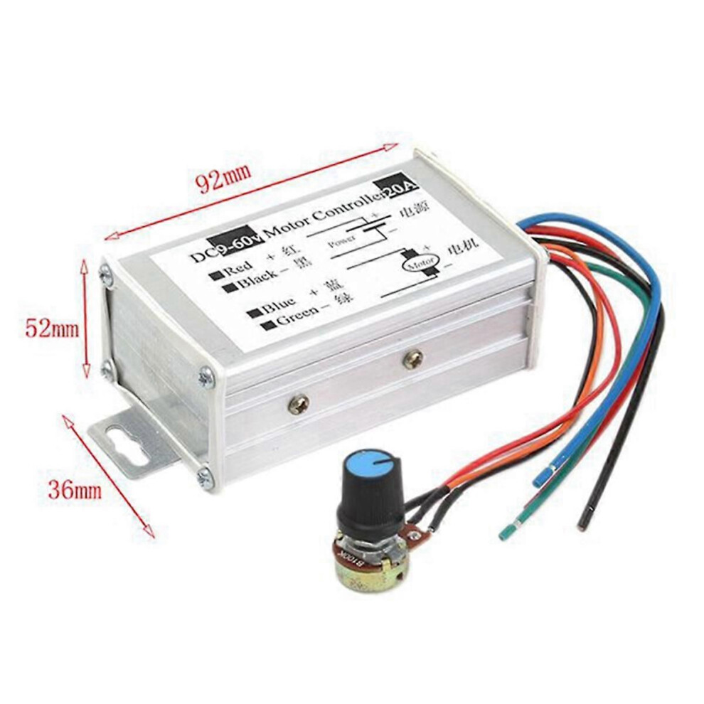 Dc9v 12V 24V 48V 60V 20A Pwm Motor Speed Controller 0-1200W 9319739787191
