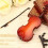12cm Mini musical instruments, violin model ornaments 3
