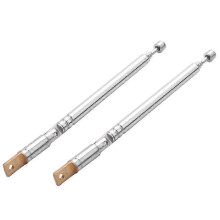 2er-Pack 25,4 cm (10 Zoll) 5-teilige Teleskopantenne für Radio und Fernsehen