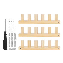 Houten weefgetouwset geschikt voor dekens, 99 cm (39 inch) doe-het-zelf handgemaakt extra jumbo dik