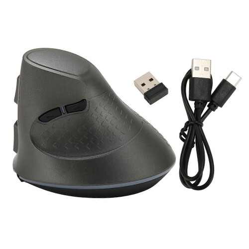 Κάθετο ποντίκι 2.4GHz & Bluetooth 5.0, επαναφορτιζόμενη USB, ρυθμι