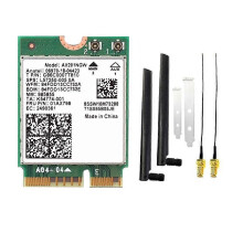 Wi-Fi 6 AX201NGW WiFi Card with 8DB Antenna 2974Mbps 2.4Ghz/5Ghz BT5.2 Wireless Network Card Adapter