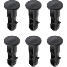 65mm x 18mm Heavy Duty Plastic Bin Lid Hinges - 3 Pairs Replacement Pins for Trash Cans