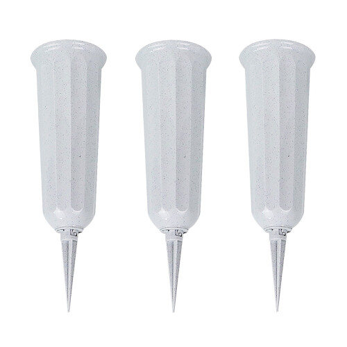 Minneblomstervase med stang – plast, 25 cm