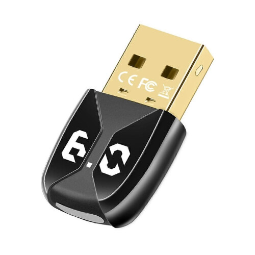 USB Bluetooth6.0 Dongle Bluetooth6.0 Προσαρμογέας Δέκτη Πομπό για Κεφαλ