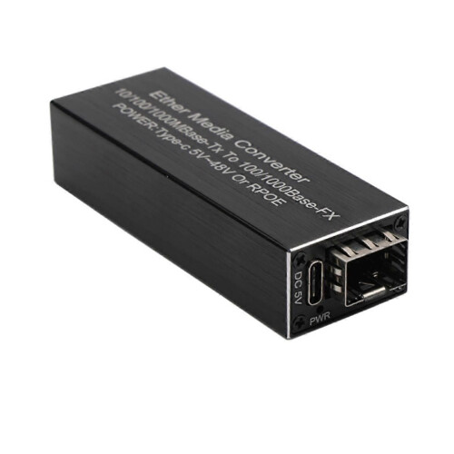 Μίνι RPOE 1.25G Μετατροπέας πολυμέσων Μονάδα πομποδέκτη SFP 5V