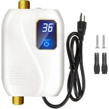 3000W 110V Mini Fast Heating Electric Water Heater with Digital Display Sink Water Heater for Kitch
