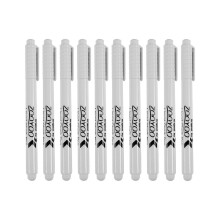 10er-Pack Flüssigkreidemarker für Glas- und Tafeln, weiß