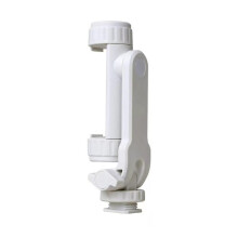 Soporte externo multifunción para cámara con clip para teléfono, color blanco.