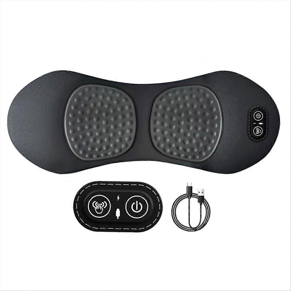 Upadate Rechargeable Electric Lumbar Support Pillow Back Massager with Heat,Back Massager for Pain