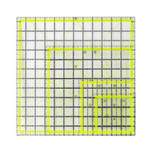 4-teiliges Quiltlineal-Set, quadratische Quiltlineale, Stoffschneidelineale, Acryl-Quilterlineale mit