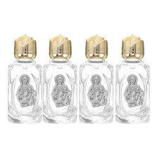 4Stk Kleine Glasflaschen Gold Für Heiliges Wasser Geschenkset