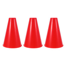 3Stk Rotes PP Megaphon Outdoor Party Cheer Noisemaker Für Sport Events