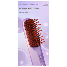Spazzola lisciante per capelli senza fili ricaricabile con pettine riscaldato C