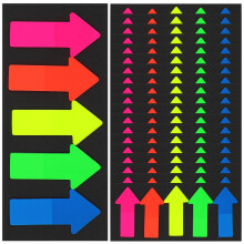 20Sheets Multi-Color Pet Arrow Flag Tabs Self Adhesive Writable Notes