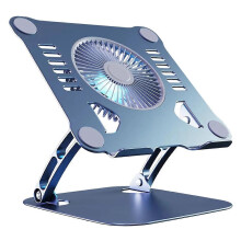 Supporto pieghevole per laptop e tablet con ventola di raffreddamento, supporto termico compatibile