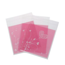 100pcs Clutch bag Purple HEART Bag of Candy Biscuits Gift