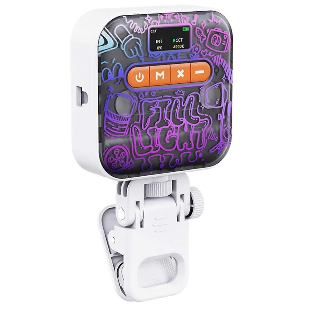 Rgb Mini Portable Selfie Fill ,Magnetic Mobile Phone Fill ,2500-9000K Fullcolor Adjustable Photography ,B Light