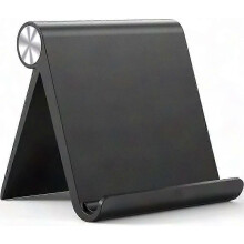 Adjustable Tablet Holder, Multi-Angle Viewing Stand, Foldable & Lightweight for Phones and Tablets