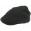 (Obsidian Black, M) Boardmans Harris Tweed Flat Cap 1