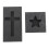 2Stk Gussform Graphit Stern Metall Gießen Schmuck Modell 1