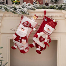 Christmas Stockings Candy Socks Xmas Home Decor Gift Bags Christmas Tree Hanging Prnaments