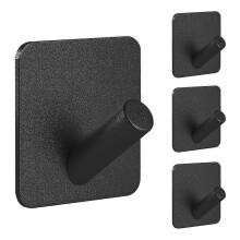 Heavy Duty Adhesive Hooks,Self-Adhesive Hooks,Square Hook for Home Schools and Offices(4Pcs)
