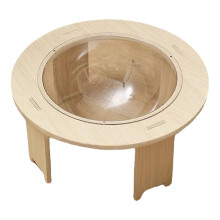Transparente Kapsel-Katzenbett-Kapsel, abnehmbares erhöhtes Katzenbett aus Holz für Schlafzimmer und
