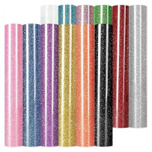 Glitter HTV Heat Transfer Vinyl -12 Sheets 12" X 10"Glitter Iron on Vinyl for T-Shirts,HTV Compatibl