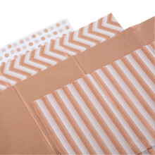 Χαρτί περιτυλίγματος δώρων Rose Gold Waves Point Stripe Food Grade Waterborne Melt Φ