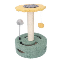 Sisal krabpaal, stabiele, interactieve kattenspeelpaal, kattentoren met bel, geschikt om te klimmen,
