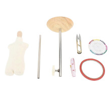 Female Mannequin Torso High Temperature Resistant Height Adjustable Female Mannequin Torso Dress Form with Display Stand 1/6