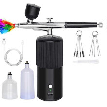 Kit aerografo - Compressore aerografo portatile ricaricabile, aerografo professionale senza fili, compatibile