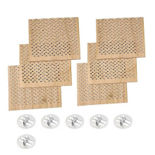 6Pcs 2.75x2.36 Inch Wooden Candle Wicks for DIY Candle Making Craft Wooden Wicks for Candle Making Wood Wick