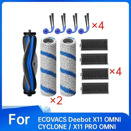11 τεμάχια συμβατά με ηλεκτρική σκούπα Ecovacs Deebot X11 Omnicyclone/ X1 2