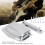 Adjustable Fixed Bridge Tailpiece Metal for Electric Guitar with Protective Cover ShellSilver 4
