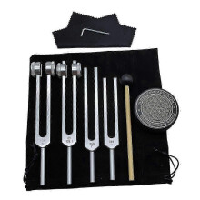 Tuning Forks For Healing Set 128hz, 136hz, 256hz, 384hz Hockey Puck Activator For Healing,sound Therapy,keep Body
