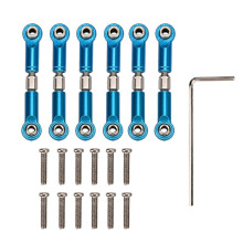 RC Truck Upgrade Parts Metal Steering Rod Set for WLtoys 1/18 Model Car