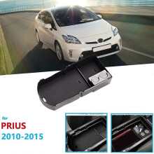 Auto-Organizer-Zubehör für Toyota Prius XW30 30 Zvw30 Zvw35 (2010–2015): Armlehnen-Aufbewahrungsbox,