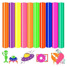 HTV Heat Transfer Vinyl-30X25cm 10 Sheets Neon Iron on Vinyl Green Neon HTV Blue Neon Heat Transfer