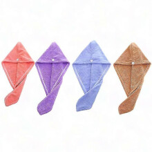 4-Pack Microfiber Hair Towel Wrap for Drying