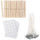 Candle Making Kit,Wooden Candle Wick Holders,Candle Wick Sticker,Candle Wicks Candle Centering Tool 1