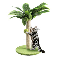 Cat Scratching Post For Kitten Cute Green Leave Cat Scratching Posts With Sisal Rope Indoor Cats Pos